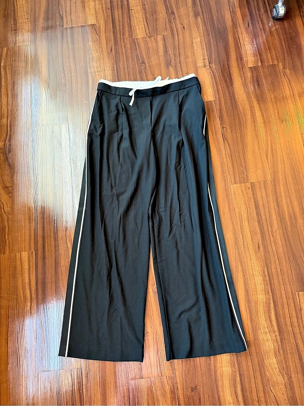 Zara Side Stripe Double Waist Pants